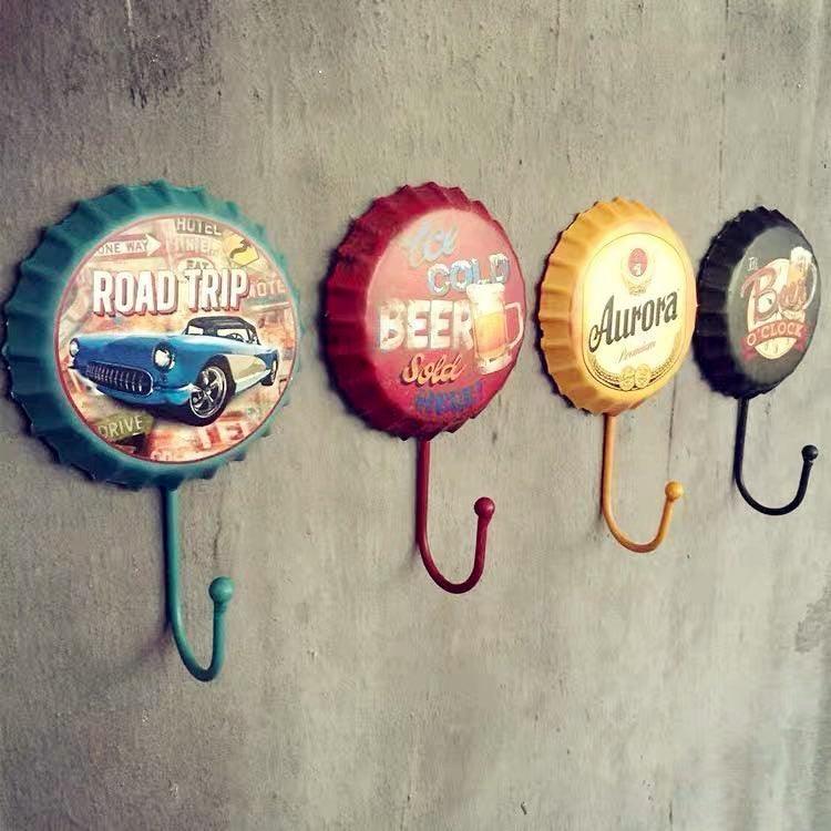 Gancho de Parede Retro Cerveja Decorativo - Casa TechX