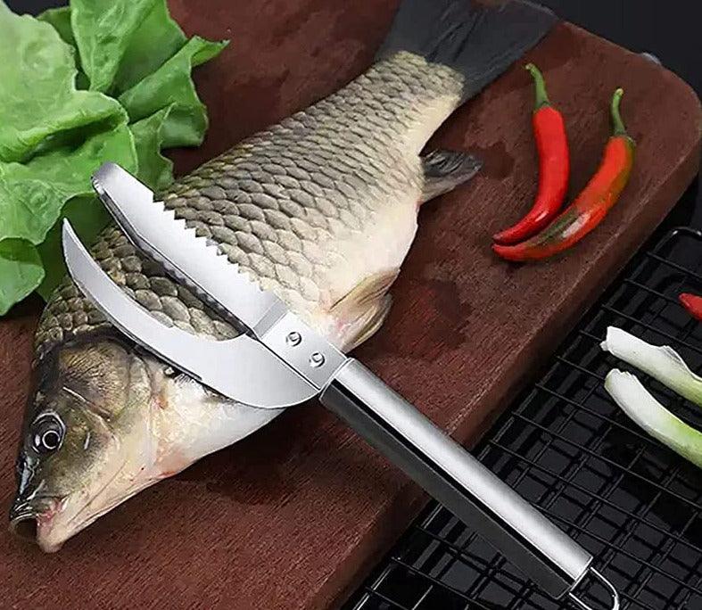 Faca para escama de peixe de aço inoxidável. - Casa TechX